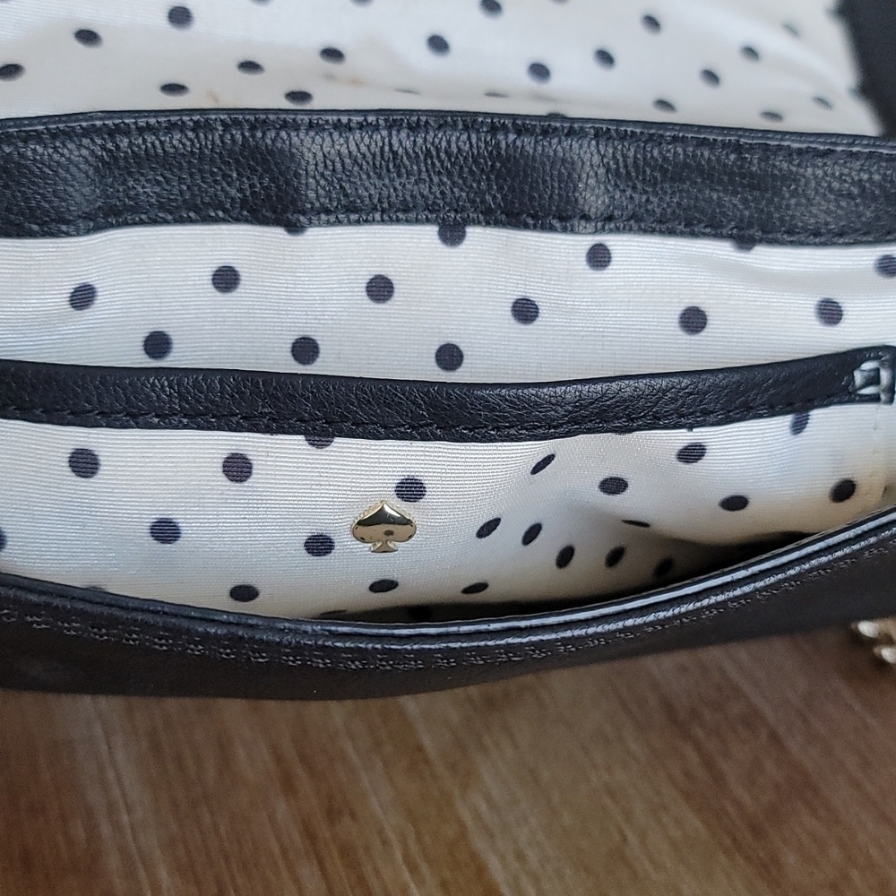 Kate Spade Primrose Hill Kaelin Black Leather Bow Chain Crossbody Bag - Picture 15 of 15